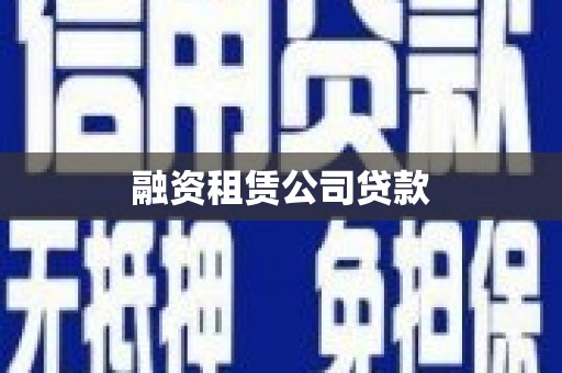 永新融资租赁公司贷款