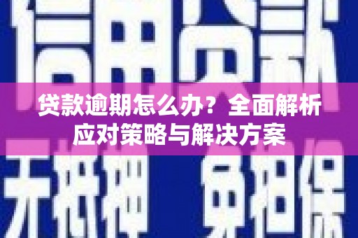永新贷款逾期怎么办？全面解析应对策略与解决方案