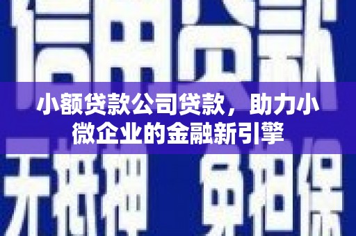 永新小额贷款公司贷款，助力小微企业的金融新引擎