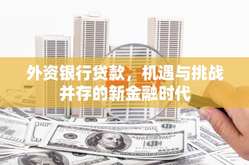 永新外资银行贷款，机遇与挑战并存的新金融时代