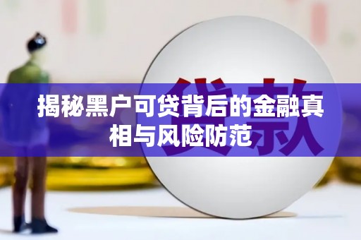 永新揭秘黑户可贷背后的金融真相与风险防范