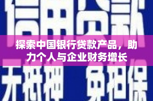 永新探索中国银行贷款产品，助力个人与企业财务增长