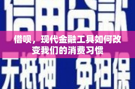 永新借呗，现代金融工具如何改变我们的消费习惯