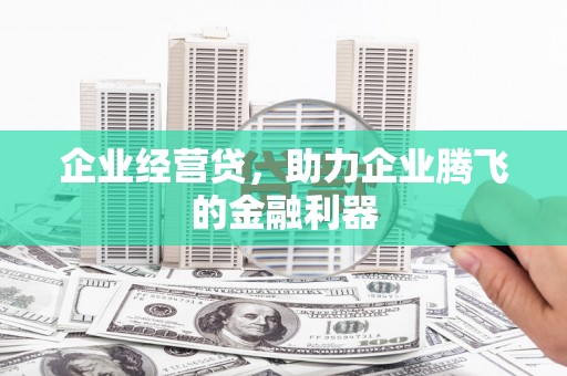 永新企业经营贷，助力企业腾飞的金融利器