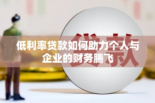 永新低利率贷款如何助力个人与企业的财务腾飞