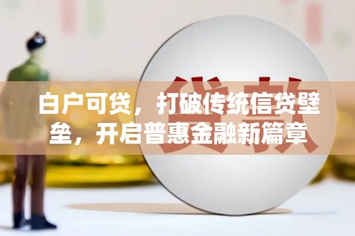 永新白户可贷，打破传统信贷壁垒，开启普惠金融新篇章