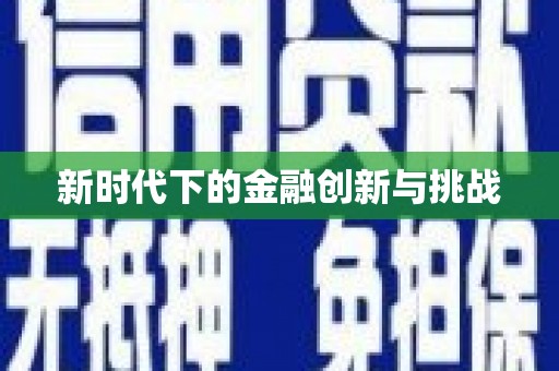 永新新时代下的金融创新与挑战