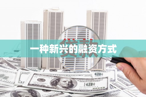 永新一种新兴的融资方式